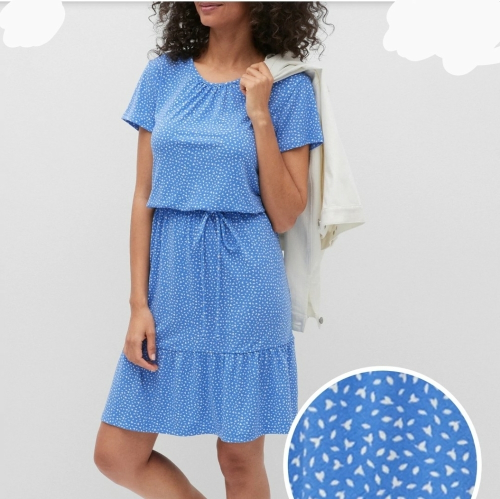 Banana republic Flounce-Hem Fit-and-Flare Dress - Picture 2 of 6